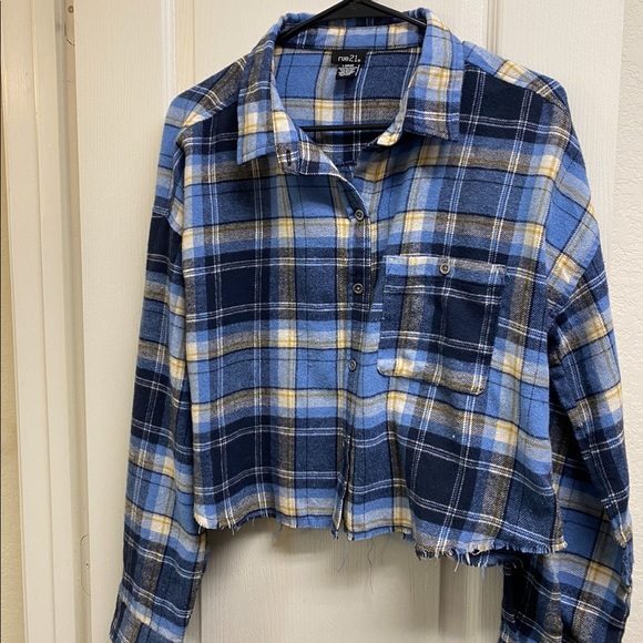 Rue21 Tops - Rue 21 Cropped Flannel